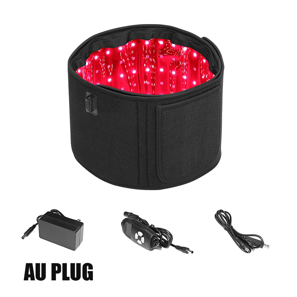 Cinturón de terapia de luz roja e infrarroja 850nm 660nm Dispositivos de belleza LED para quemar grasa, envoltura facial, adelgazante, almohadilla térmica para la cintura, cuerpo completo