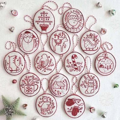 Cozy Christmas Embroidery Kit – Handmade Charm for Your Tree!