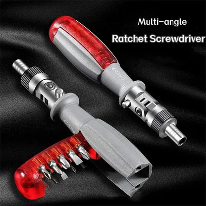 1pc 11 In 1 Ratcheting Multitool Screwdriver Multi-functional Magnetic Screwdriver Professional Angle Screwdriver Repair Tool AE Global Hand Tools Store