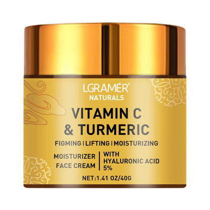 Turmeric Vitamin C Face cream Retinol Moisturizing Firming Hyaluronic Lightening Repairing Smooth Skincare Whitening Creams REAROYA Beauty Store