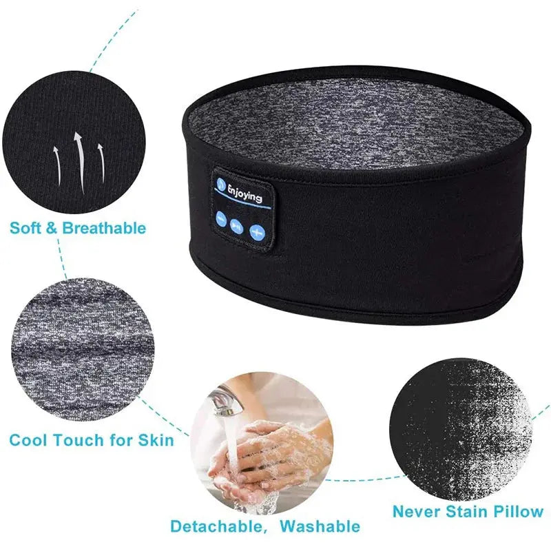 Fone Bluetooth Earphones Sports Sleeping Headband Elastic Wireless AliExpress