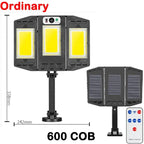 Solar Sensor Light 122 LED 3Head Outdoor Spotlight with 3 Modes Pink Iolaus