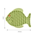 Fish Shape Silicone Lick Mat - Slow Feeding Food Bowl for Pets CDDMPET Official Store