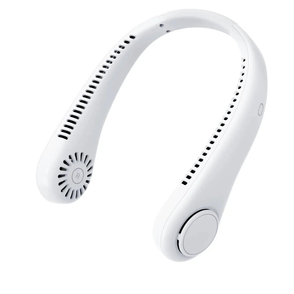 Portable Neck Fan Bladeless | 3-Speed Wearable with Rechargeable Battery