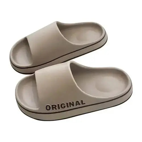 Thick Feslishoet Women Letter Slippers Beach Slides Solid Color Mens Thick