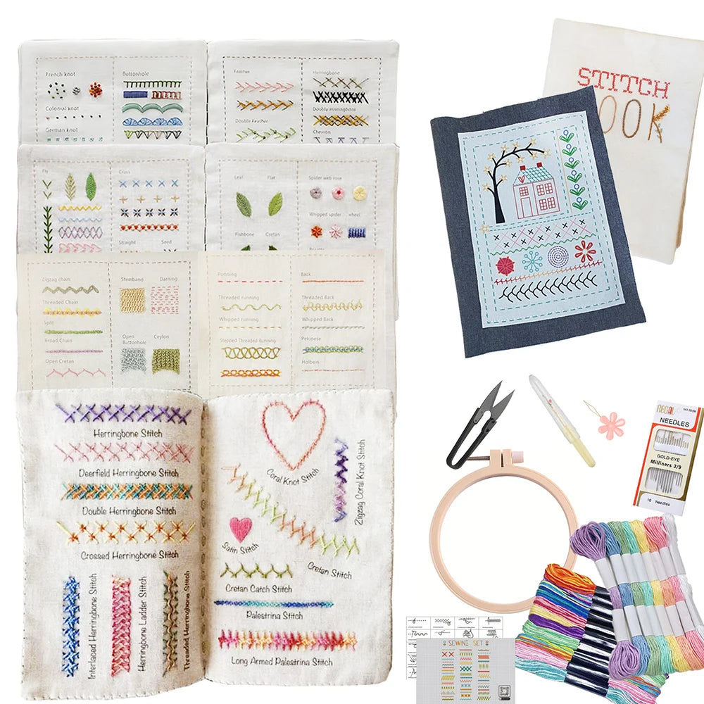 StitchCraft™ DIY Embroidery Book 🪡📘