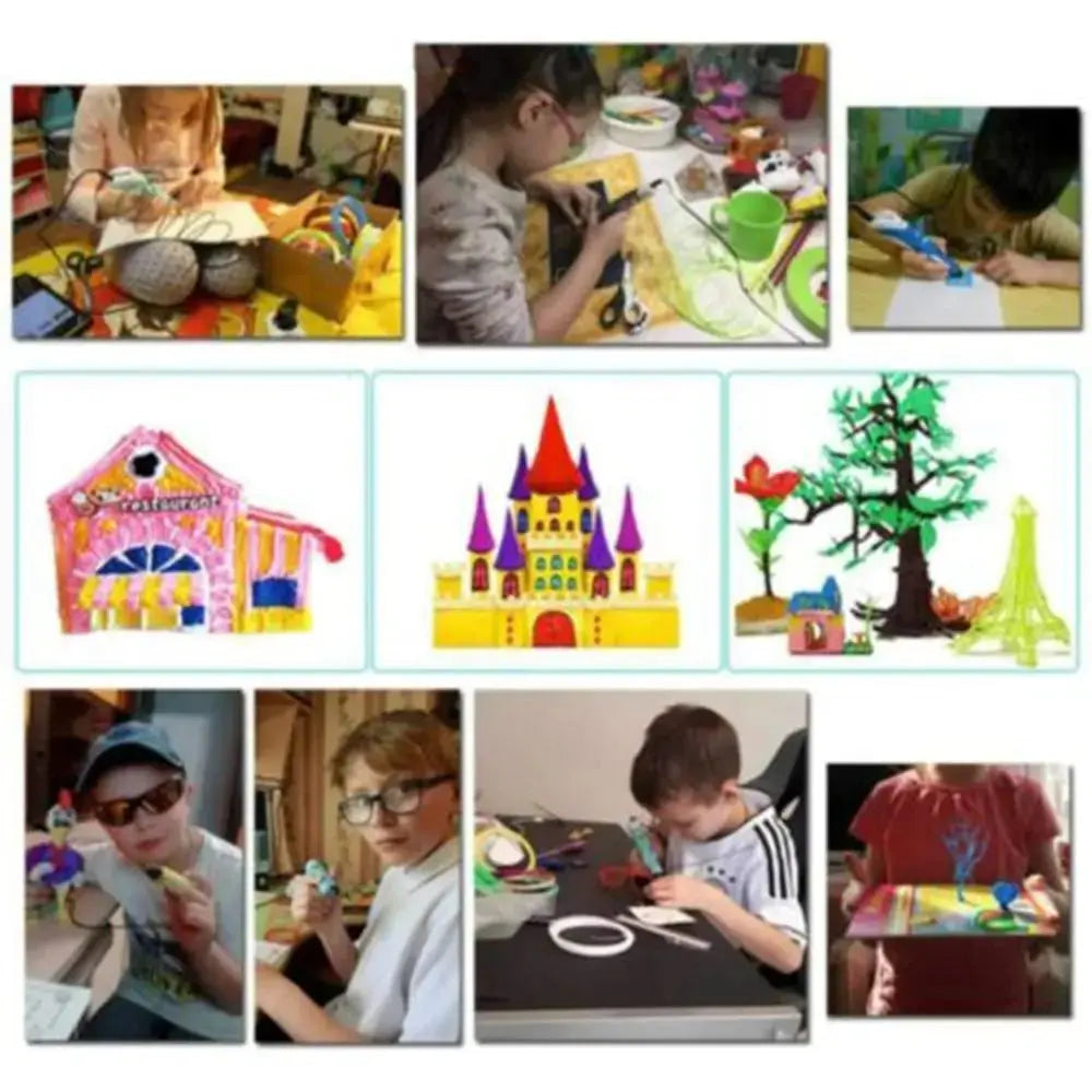 3D Print Pen Printing Pen Set PLA Filament Drawing Print Kids Adult