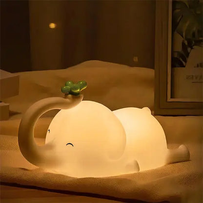 Cute Silicone Night Lights Sheep Cartoon Bedroom Lamp for Children's