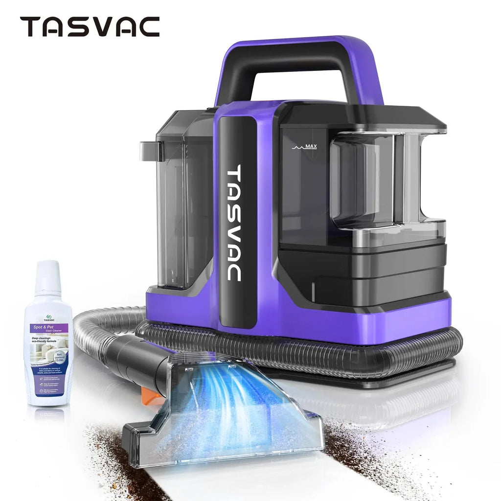 TASVAC C7 Portable Carpet & Upholstery Cleaner Machine, Spot And Stain Deep Cleaner With Two Brushes & Remover Formula For Pets, Inselife Store
