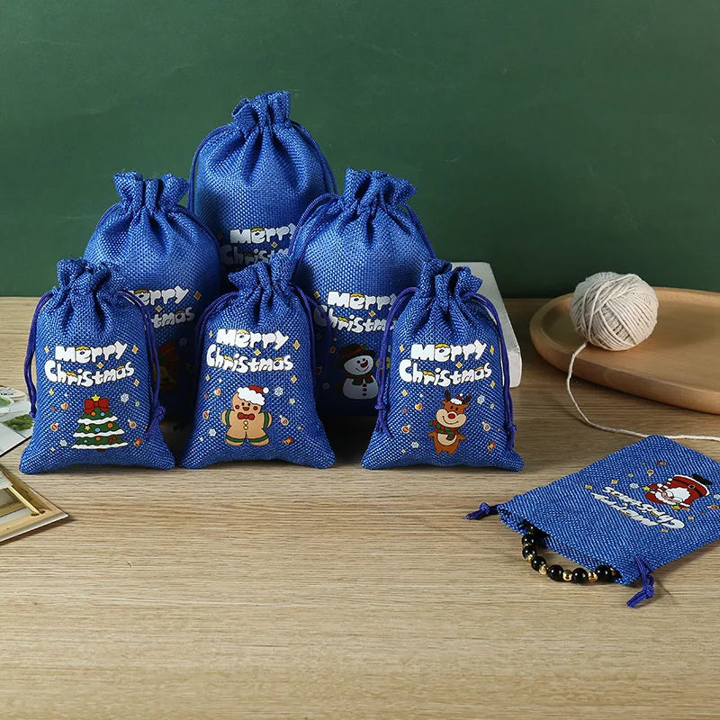 MerryPouch™: Bolsas festivas con cordón para regalos rápidos y con estilo 🎄