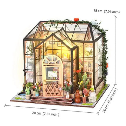 Mini Doll House Kit DIY Flower House Handmade 3D Puzzle Assembly AliExpress