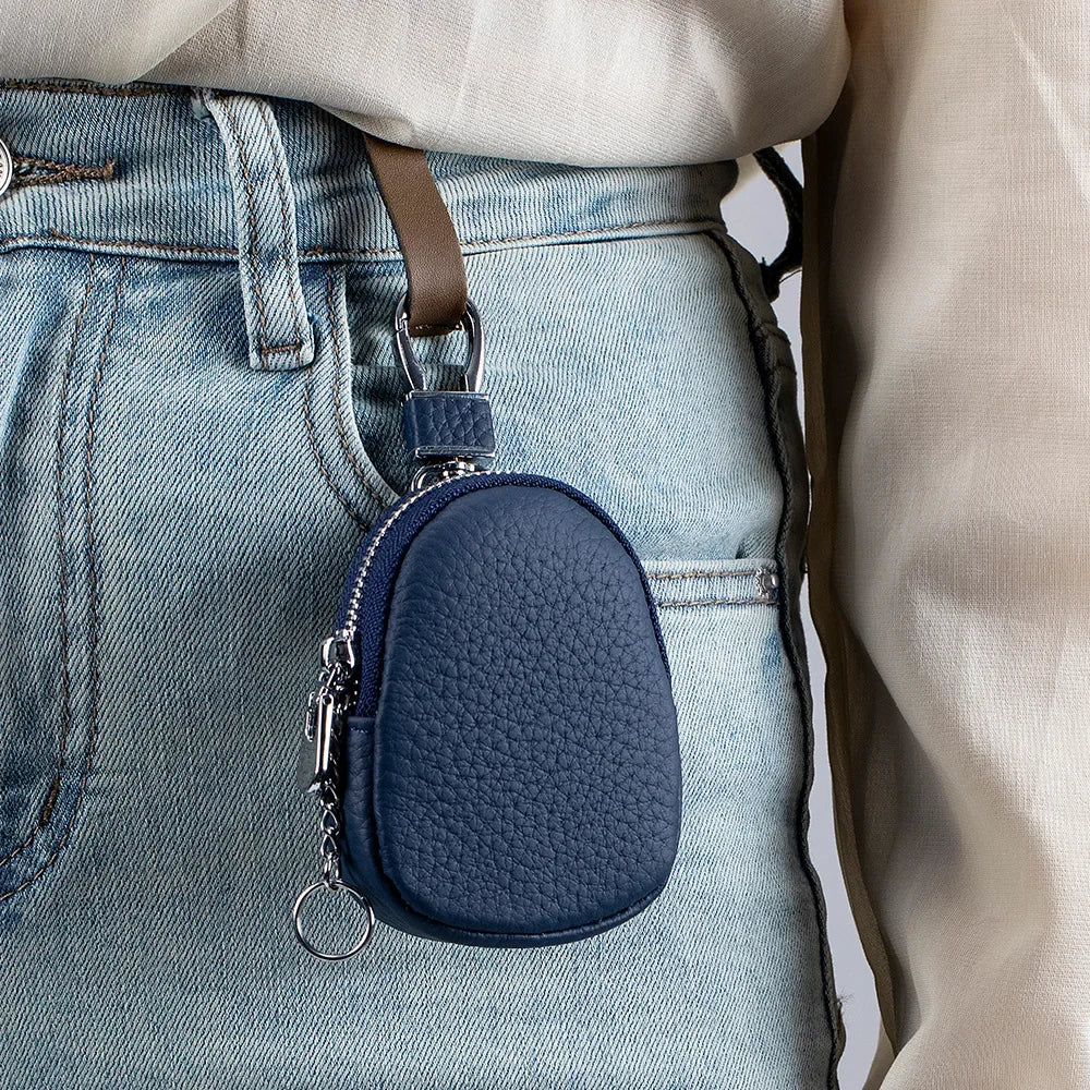 Xajzpa  New Leather Coin Purse Small Women Change Wallet Personalize Mini Key Ring Pouch earphone Storage Bag girls Gift cicicuff Official Store