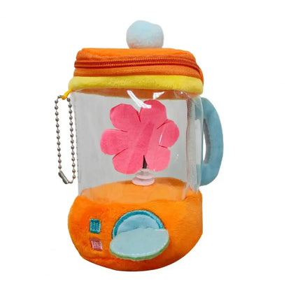 Carrot Blender Plush Toy Fun Drawstring Rotating Stuffed Vegetable Doll 6 Inches Interactive Wind-up Carrot Juicer Plush Toy Grapefruit life Store