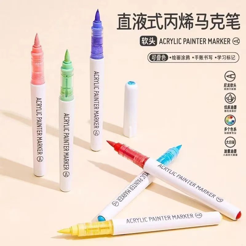 VividFlow Markers: Bold Colors, Smooth Strokes! Kawaii Stationery Store