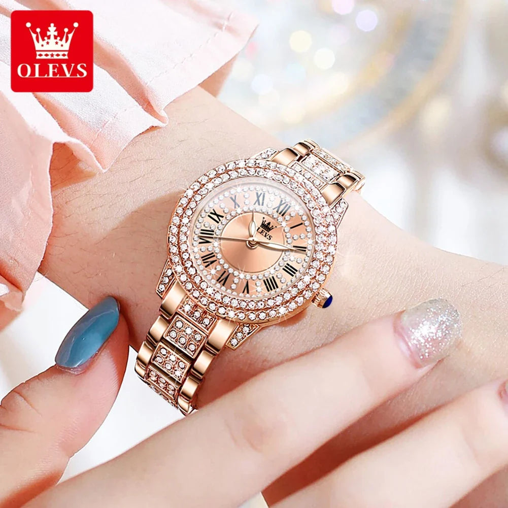 Diamond Éclat - Luxe Roman Dial Quartz Watch South Bay Evans General Store