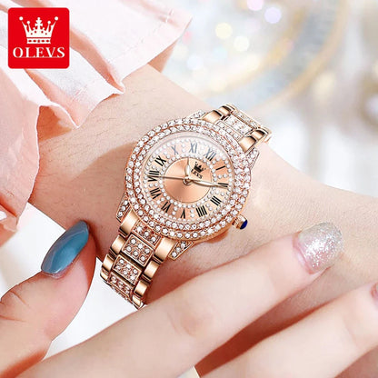 Diamond Éclat - Luxe Roman Dial Quartz Watch South Bay Evans General Store