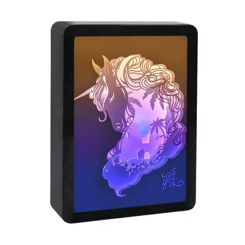 Howl's Moving Castle Anime Paper-Cut Light Decor - 3D Shadow Box Lamp
