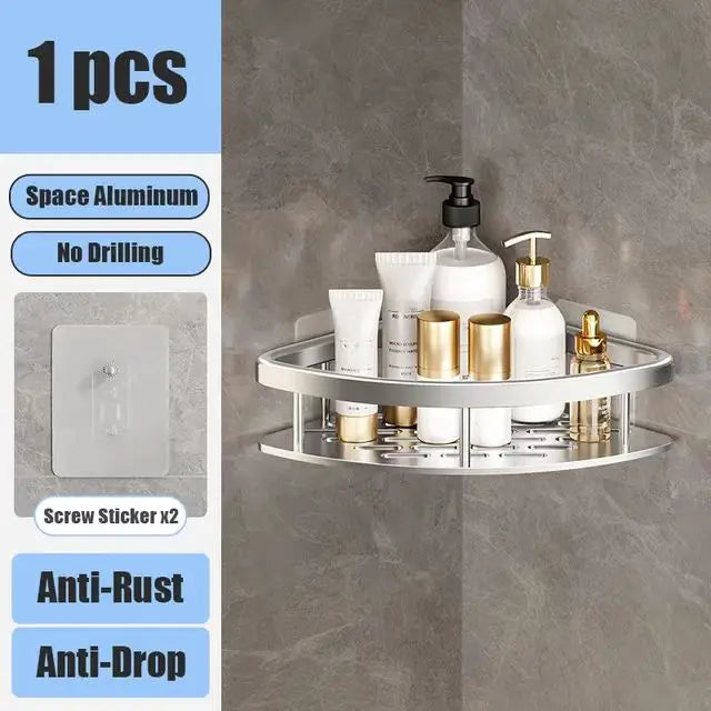 No Drill Wall Mounted Bathroom Shelf Shop1103677105 Store