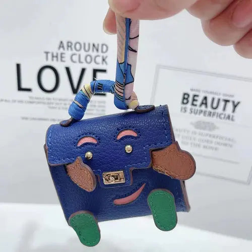 View details for Mini Handmade Bag Keychain Tiny PU Leather Handbag Decoration Pendant