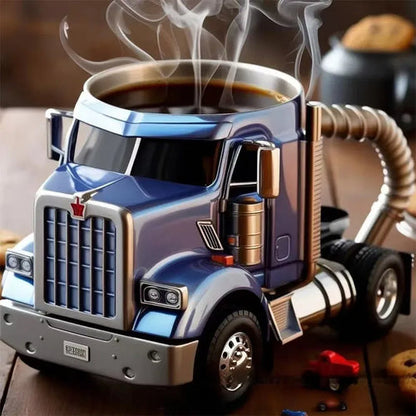 Creative Design Truck Coffee Mug Semi Truck Handcrafted Coffee Cup AliExpress