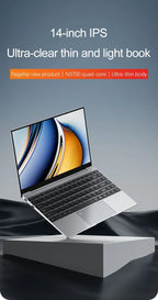 14.1"Ultra Slim Laptop 16GB RAM 2TB SSD Intel N3700 Notebook Gamer 1920*1080 Display Office Study Computer PC Windows 11 Pro