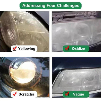 Car Headlight Restoration Polishing Kits Headlamp Scratch Remover Repair Cleaning Paste Remove Oxidation Headlight Polish Liquid Shop1104214254 Store