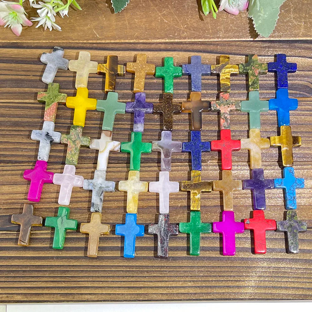 DivineGlow™ Crystal Cross – Handcrafted Spiritual Energy