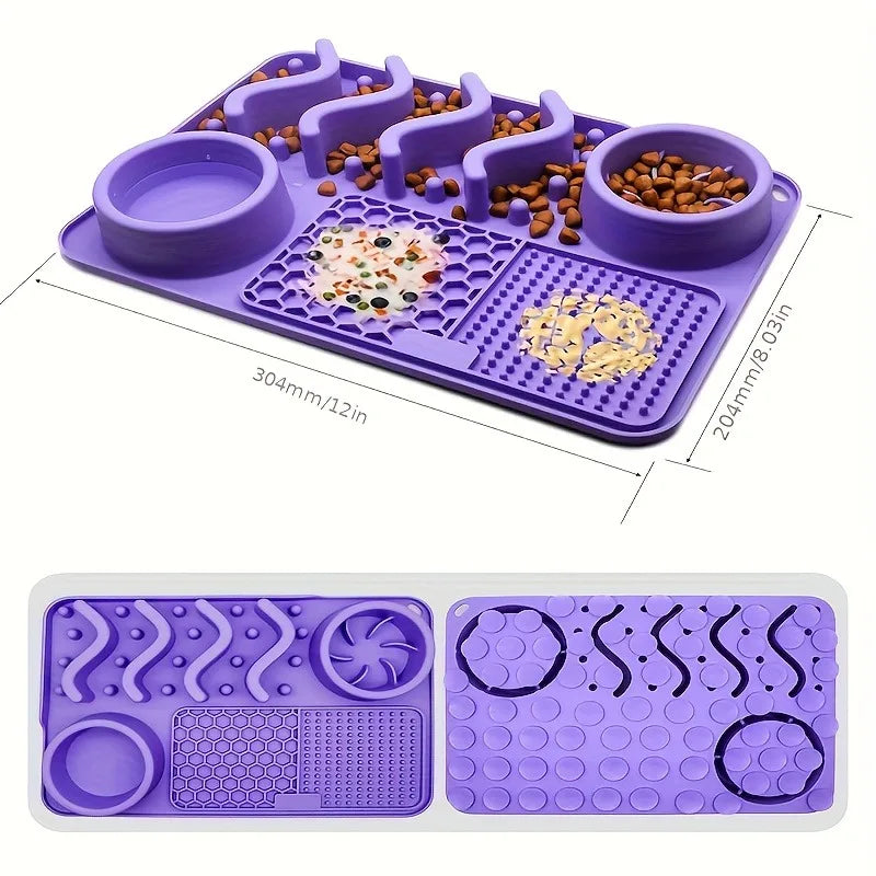 CalmLick™ Slow Feeder Mat 🐶🧡 — Stress Relief & Healthy Eating