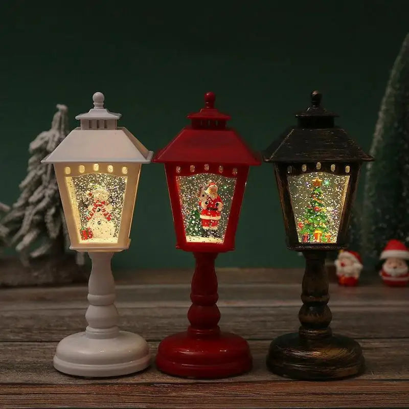 Christmas Decorations Wind Lamps Music Illuminated Night Light Santa Creative Ornaments Table Lamps Christmas Home Decoration