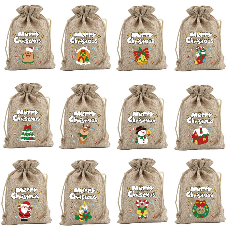 MerryPouch™: Bolsas festivas con cordón para regalos rápidos y con estilo 🎄
