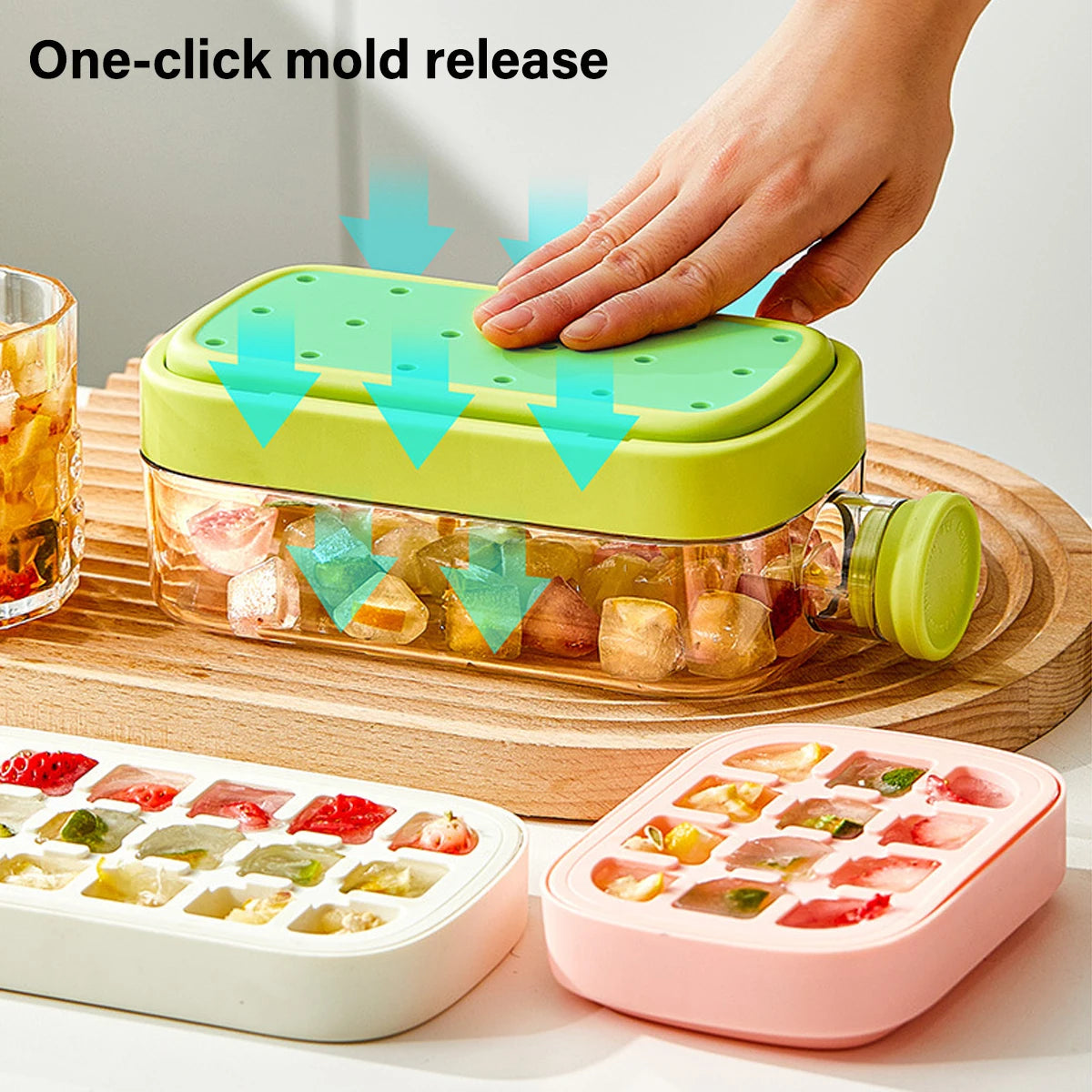 One-click Ice Mold  Cooler Cup Ice Cream Machine Ice Maker  No need to open the lid lce making cup Outdoor Straw Fitness Cup