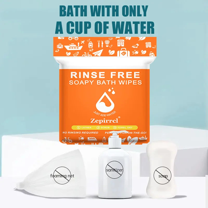 FreshEase™ Rinse-Free Bath Wipes 🚿✨