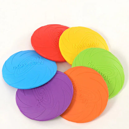 Durable Silicone Flying Disc for Dogs - Interactive Outdoor Fun!