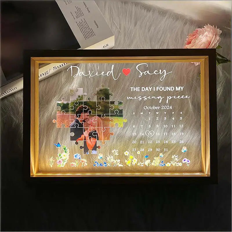 The Day I Found You Mirror Light 🌟💖 – Emotional Illuminated Art