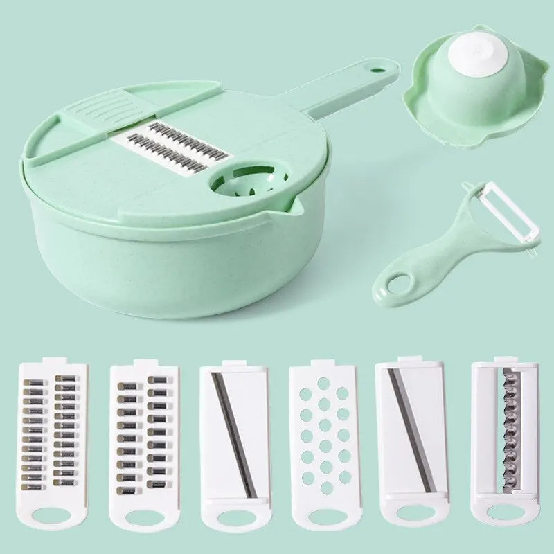 1pc Green/Blue/Pink Manually Cut Shred Grater Salad Vegetable Chopper Carrots Potatoes For Kitchen Convenience Vegetable Tools Shop1103816097 Store