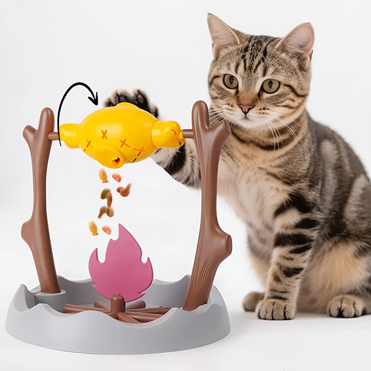 PurrFire™ Treat Toy 🔥🐾 Play, Snack, Repeat