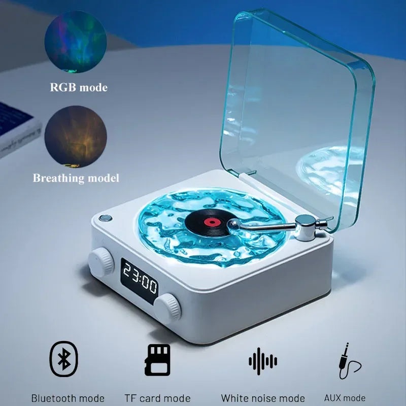 Mini Retro White Noise Bluetooth Speaker Portable Vintage Sleep Aid Bluetooth Speaker Subwoofer With RGB Light Support TF Card Stone's Store