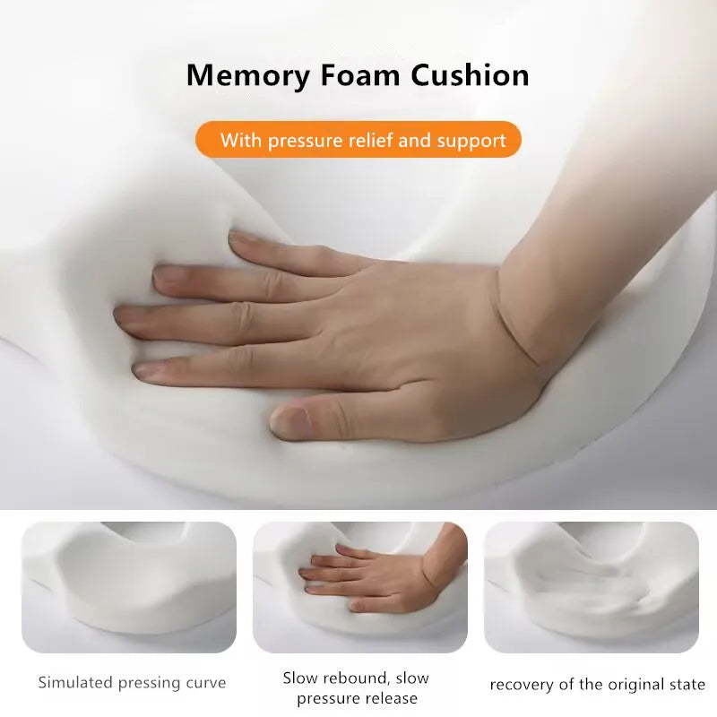 Hemorrhoid Mat Health Care Seat Cushion Sciatica Tailbone Bed Sores Donuts Shape Sitting Pain Relief Travel Office Memory Foam A Magical Treasure House Store