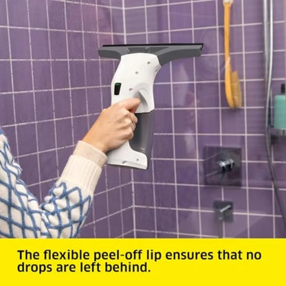 NEW - WV 1 Electric Window Vacuum Squeegee 10" - Perfect for Showers, Mirrors, Glass, and Countertops - Electric