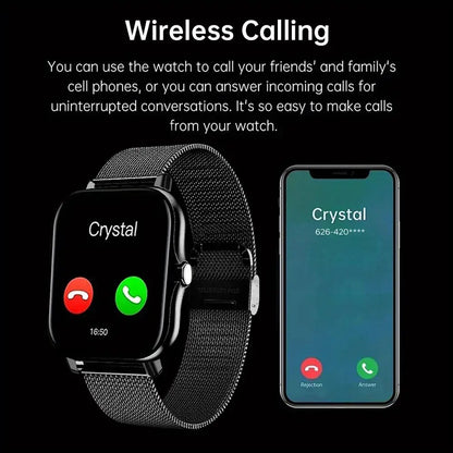 New SmartWatch 1.83" Big Color Screen Full Touch Custom Dial Smart