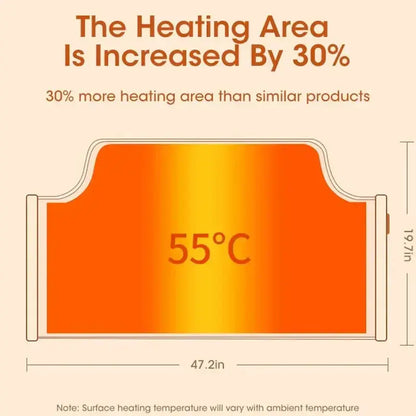 Electric Foot Warmer Under Desk Cylindrical Heating Pad Adjustable