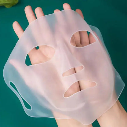 3D Silicone Mask Face Women Skin Care Tool Hanging Ear Face Mask Gel