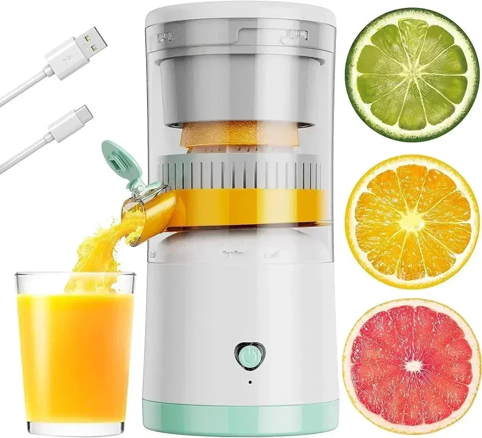 Portable Electric Juicer Electric Juicer Orange Juice Squeezer Fruit Juicer Household Orange Lemon Blender USB Charging Kitchen HELLO NEW WORLD Store