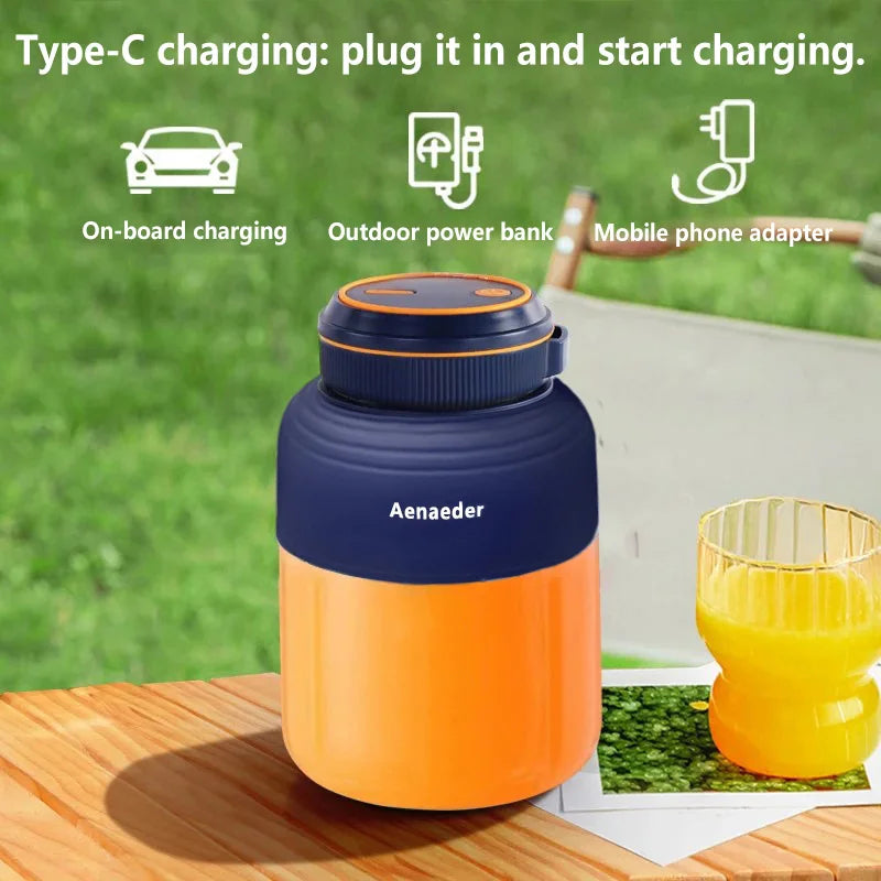 JuiceGo Portable Blender Personal USB Rechargeable Smoothie Maker On The Go