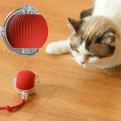 Smart Cat Toys Automatic Rolling Ball Fake Tail Rechargeable Electric