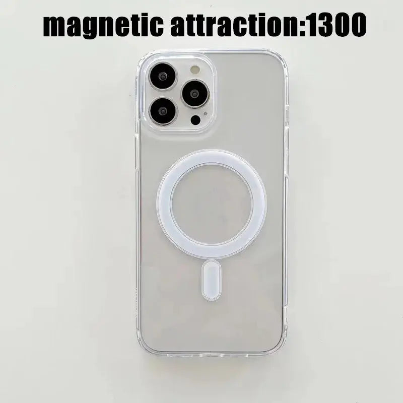 Clear For Magsafe Magnetic Wireless Charging Case For iPhone 15 14 13 AliExpress