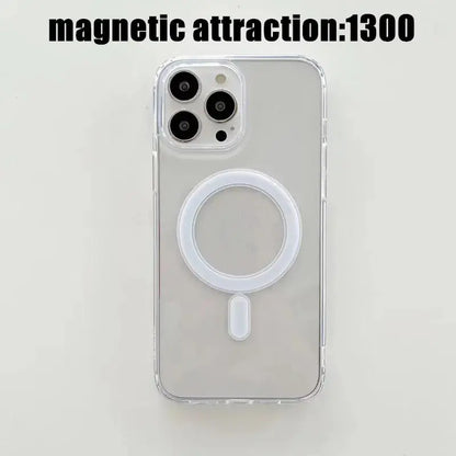 Clear For Magsafe Magnetic Wireless Charging Case For iPhone 15 14 13 AliExpress