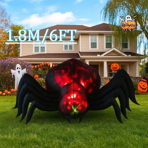 6FT Outdoor Holiday Decorations Halloween Inflatable Toys Shadowstalker Garden Party  Built-in LED Lights Up Ghost for Yard Lawn