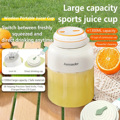 JuiceGo Portable Blender Personal USB Rechargeable Smoothie Maker On The Go