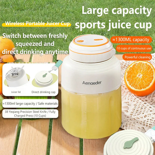 JuiceGo Portable Blender Personal USB Rechargeable Smoothie Maker On The Go